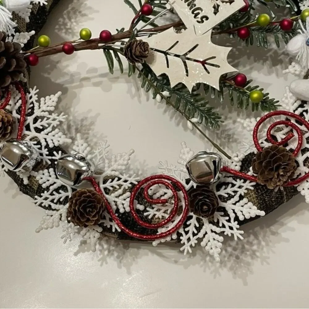 Christmas Snowman Merry Christmas Wreath 14